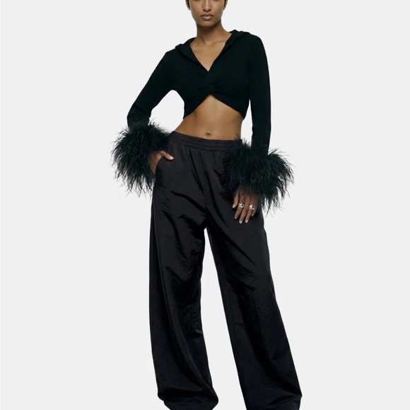 Hanifa Pants - Hanifa Mail Women's Sweat Pants-Black